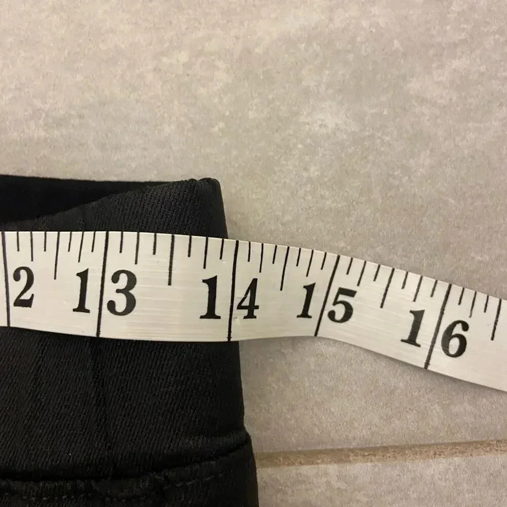 L'AGENCE Rochelle Coated Jean Black Size Large - Picture 12 of 12